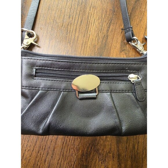 Harley-Davidson Leather Shoulder Bag Clutch Purse Rhinestone Embellished Logo - Picture 4 of 16